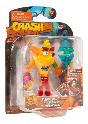 Imagen 3 de 3 de Crash Bandicoot 4.5 Action Personaje Retro Crash