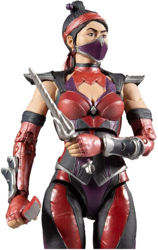 Imagen 3 de 3 de Mortal Kombat Figura Kitana Articulada 2021