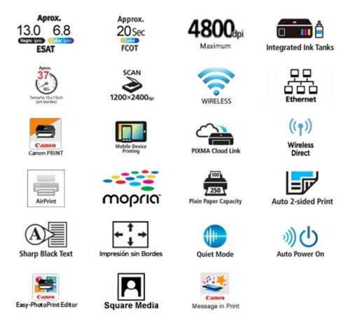 Impresora Multifunción A Color Canon Pixma G6010 Con Wifi