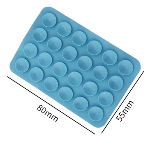 Funda De Silicona Con Ventosa Para Teléfono, Azul Claro
