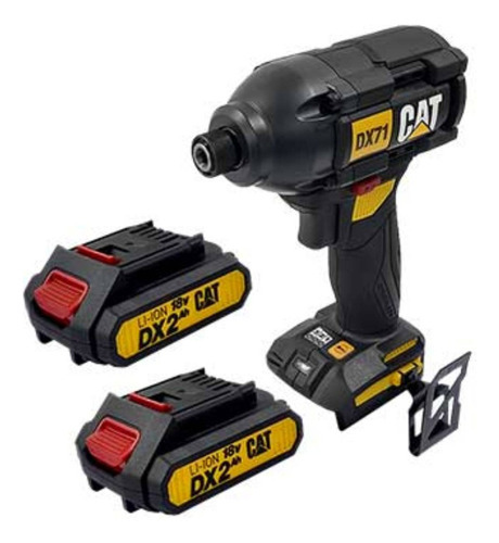 Atornillador De Impacto Inalámbrico Brushless 18 V Dx71 Cat Color Negro