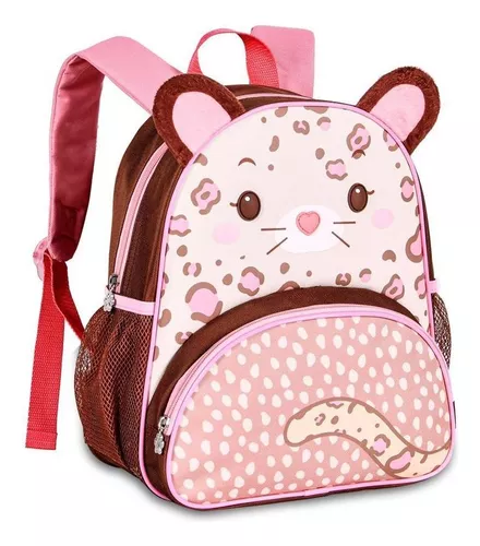 Mochila para niña, mochila de guardería con lonchera, diseño de tela lisa y  frondosa para mascotas pequeñas