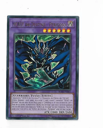 Yu-gi-oh Herói Do Destino - Perigoso - Ultra Raro Frete Incl