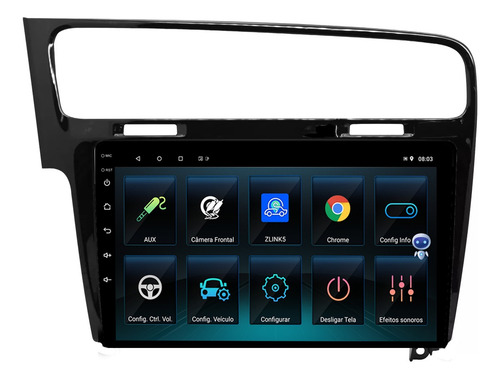 Multimidia Golf Mk7 9p Qled Android Carplay 2gb 32gb