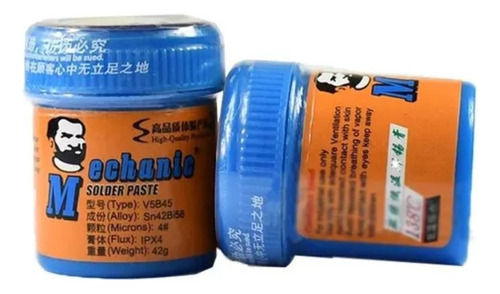 Soldadura En Pasta Sin Plomo 138° 2pzs De 42g Mechanic V5b45