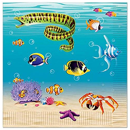 Under The Sea Luncheon Napkins (2 Capas) (16 / Paquete)