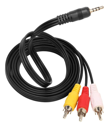 Cable De Audio Y Video 3 Rca A Plug 3.5mm 1.5m