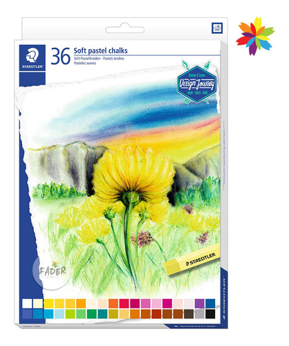 Pasteles Staedtler Soft Pastel 36 Colores Soft Pastel Tiza