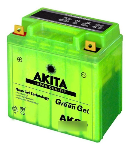 Bateria Akt 125 Evo Evo Ne Rtx Ak180 Akita Green Gel 12n94b