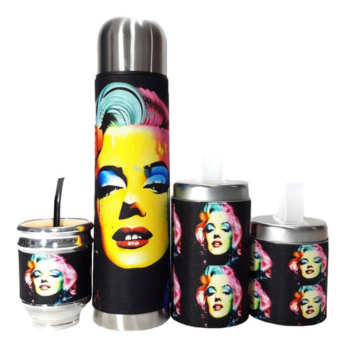 Set Matero Equipo Kit De Mate Marilyn Monroe, S/b, Marbry