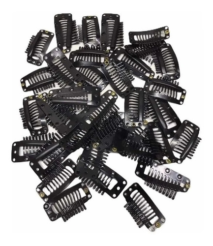 Presilha Tic Tac Preto - 50 Unidades