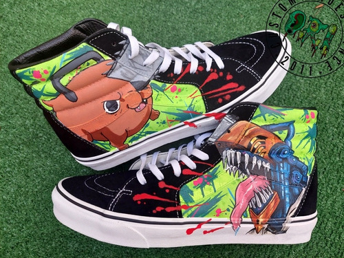 Tenis Vans Sk8 Hi Chainsawman Anime 