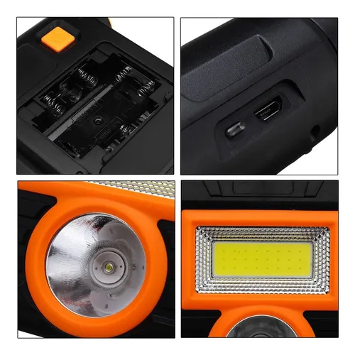 Foco Linterna Recargable Led Cob Portable / Promoferta