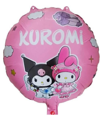 2 Globos Kuromi Y My Melody 18 Pulgadas Apto Aire O Helio