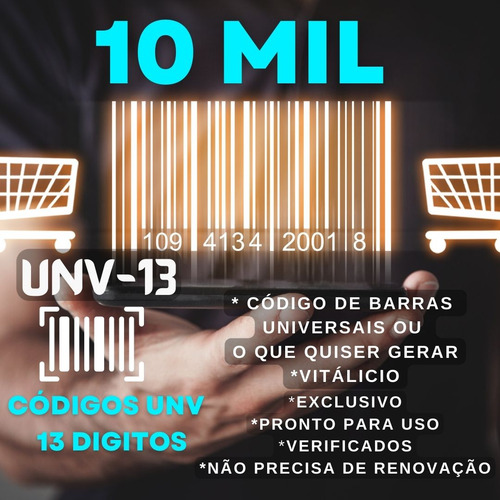 Códigos Unv13 798 Cod.universal Para Marketplaces Oferta 10k