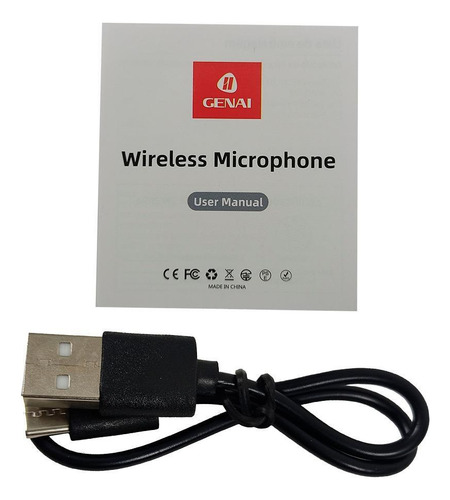 Microfone De Lapela K9 Duplo Sem Fio Para Celulares Tipo C