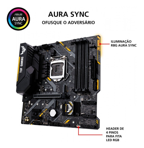 Placa Mãe Asus Tuf B360m Plus Gaming/br Ddr4 M.2 Lga 1151