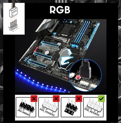 Cabo Splitter Rgb 12v 4 Pinos Adaptador Led Fan Rgb 4 Portas
