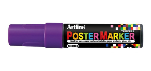Poster Marker 12mm Artline Colores Básicos Color Púrpura