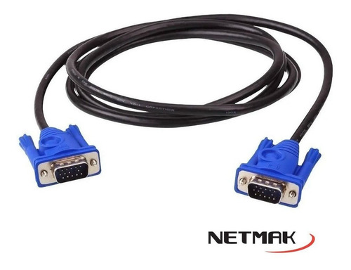 Imagen 2 de 8 de Cable Vga 1.5 Metros Nm-c18 Netmak