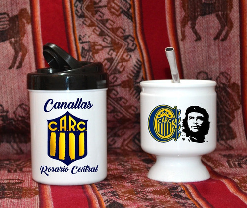 Mate + Yerbera + Bombilla // Rosario Central