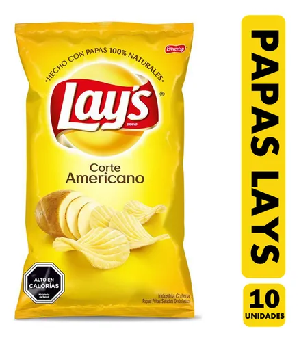 Papas Fritas Lays Saladas (pack Con 10 Unidades)