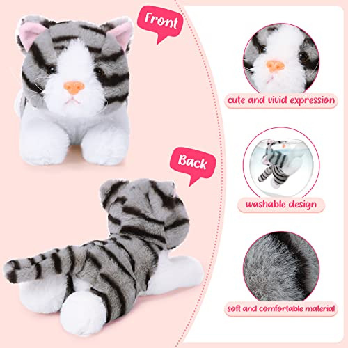 3 Piezas 9 Pulgadas Peluche De Gato Animal De Peluche Gato L