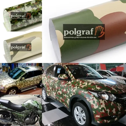 comprar Vinilo Camuflado Autoadhesivo Satinado (1.52m X 1.00)polgraf
