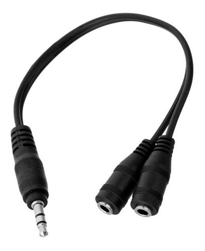 Adaptador Splitter Audio 1 A 2 Plug Jack 3.5m Aux Mic Ps4 Pc