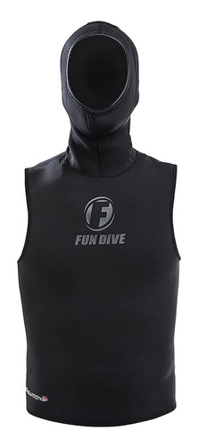 Colete Capuz Neoprene Fun Dive - Mergulho Pesca Náutica