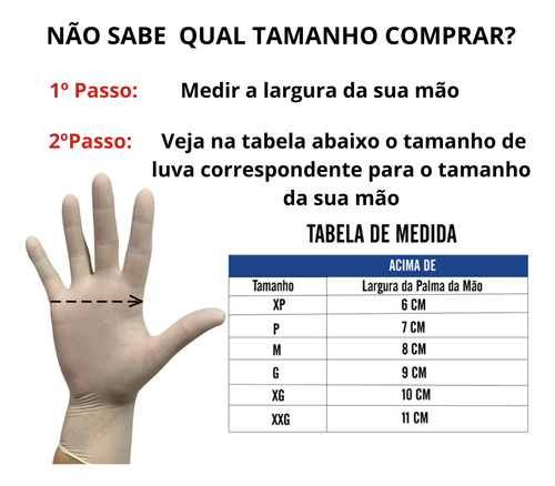 Luva Procedimento De Látex Descarpack Kit C/5x100 Un - TAMANHO G