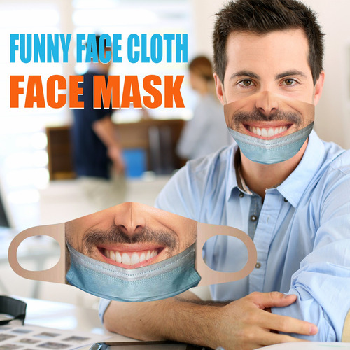 New Creativity Bandit Prank Face Mask Washable Reusable E