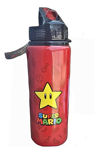 Botella Super Mario Juvenil Aluminio 710 Ml