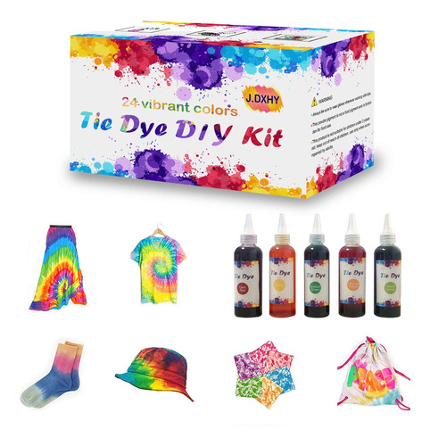 Kit Tinte Para Corbata Niño Adulto (24 Color Botella 3.38 S