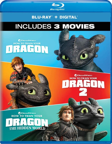 Blu-ray Como Entrenar A Tu Dragon / 3 Films