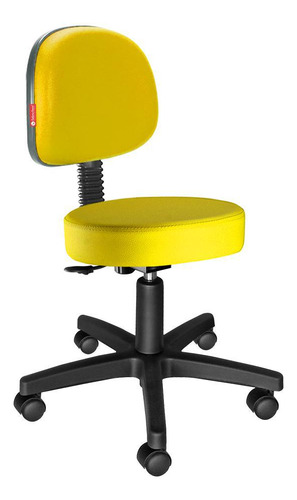 Mocho Estética Secretária Amarelo Cadeira Brasil