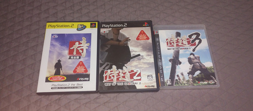 The Way Of The Samurai 1, 2 Y 3 Ps2 Y 3 Japonés (Usado)