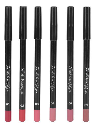 6pcs Lip Lip Liner Profesional Imploude Matte Lip Pencil Lip