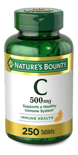 Vitamina C de Natures Bounty, 500 mg, 250 cápsulas