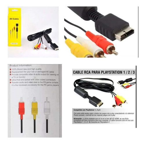 Cable Av Audio Y Video Para Playstation