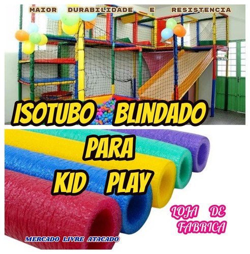 Isotubo P/kid Play 40mts+100 Abraçadeiras 390mm+2 Tee+2 Base