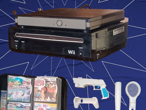 Excelente Wii Chipiado + Carpeta De Juegos Y Accesorios!!! 