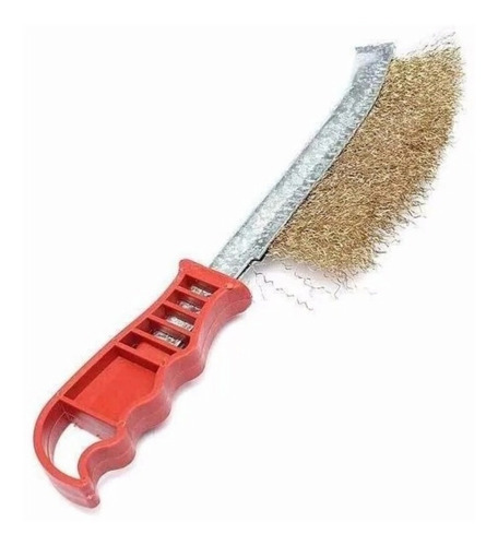 Imagen 1 de 4 de Cepillo De Acero Curvo Alambre Bronceado Mango Bremen 3928