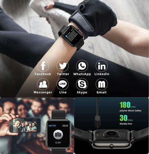 Imagen 6 de 10 de Smartwatch,reloj Inteligente,reloj Impermeable Deportivo