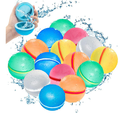 ~? Soppycid 15pcs Globos De Agua Reutilizables Para Niños, G