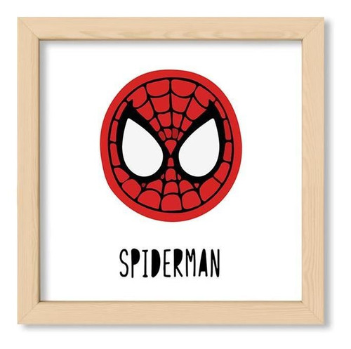 Cuadros Infantiles 20x20 Chato Natural Spiderman