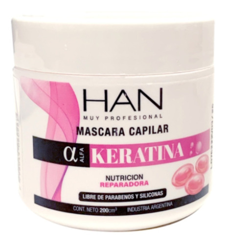 Han Mascara Alfa Keratina Nutricion Baño De Crema X 200 