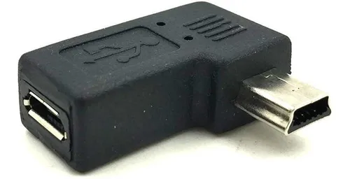 Adaptador Duttek Micro Usb A Mini Usb, 90 Grados/m-f