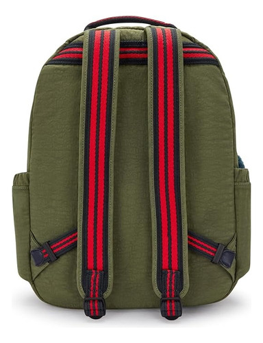 Mochila Kipling Seoul Grande Compartimento Laptop 15 Seaweed Green Liso