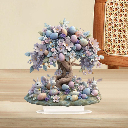 Huevos De Pascua Decoración De Conejo Mesa 2d Estilo A